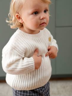 Bebé-Sudaderas, jerséis y chaquetas de punto-Jersey de punto con corazón dorado, para bebé