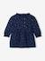 Vestido de gasa de algodón con abertura asimétrica, bebé azul marino+ROJO OSCURO ESTAMPADO+VERDE OSCURO ESTAMPADO 