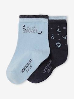 Bebé-Pack de 2 pares de calcetines Espacio, bebé niño