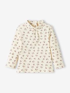 Bebé-Camisetas-Camiseta de canalé con cuello vuelto, para bebé