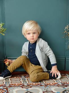 Bebé-Sudaderas, jerséis y chaquetas de punto-Chaquetas de punto-Chaqueta de punto con bolsillos fantasía para bebé niño