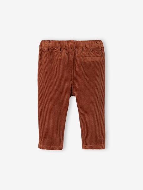 Pantalón de pana para bebé AZUL OSCURO LISO+MARRON MEDIO LISO+VERDE OSCURO LISO 