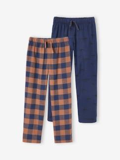 Niño-Pijamas -Pack de 2 pantalones de pijama de franela, niño