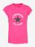 Camiseta infantil Chuck Patch CONVERSE blanco+gris+rosa 