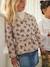 Camiseta estilo blusa con detalles de macramé para niña AZUL OSCURO LISO+BLANCO MEDIO LISO+VERDE CLARO LISO 