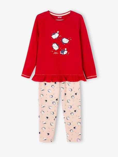 Pijama de Navidad Pingüinos, niña  