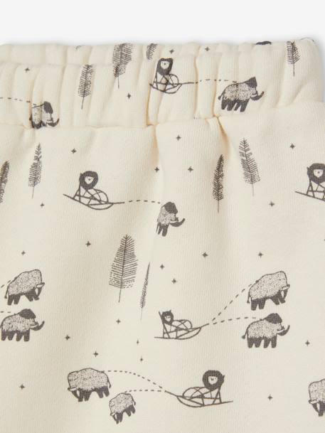 Conjunto bebé camiseta nido de abeja + pantalón de felpa  