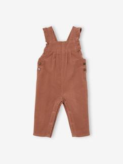 Bebé-Monos y petos-Peto de pana con volantes, para niña
