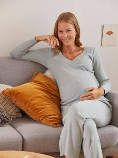 Ropa Premamá-Conjunto de 2 prendas pijama de embarazo y lactancia