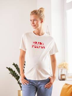 Ropa Premamá-Camiseta con mensaje para embarazo y lactancia