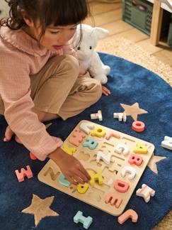 Juguetes-Juegos educativos-Puzzle con letras para encajar, de madera