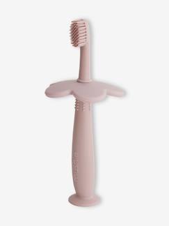 Puericultura-Cepillo de dientes de aprendizaje MUSHIE de silicona