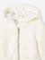 Chaqueta con capucha de sherpa, niña BLANCO CLARO LISO 