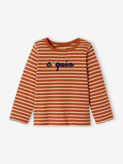 Bebé-Camiseta a rayas bordada, bebé