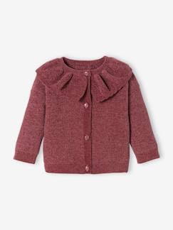 Bebé-Sudaderas, jerséis y chaquetas de punto-Chaqueta de punto con cuello para bebé