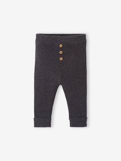 Bebé-Pantalones, vaqueros -Leggings para bebé de punto tricot