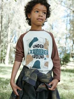 Niño-Camiseta ultrasuave con motivo cartográfico, para niño