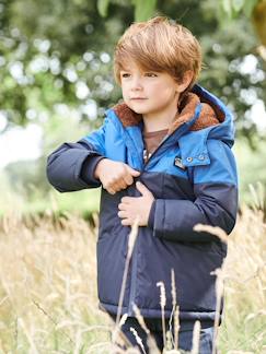 Niño-Abrigos y chaquetas-Abrigos y parkas-Parka técnica con capucha para niño