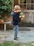 Chaqueta con capucha y cremallera de sherpa, para niño AZUL MEDIO LISO CON MOTIVOS 