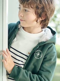 Niño-Camisetas y polos-Camisetas-Camiseta de estilo marinero con motivo en el pecho de terciopelo flocado, para niño