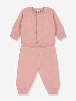 Bebé-Conjunto de 2 prendas de punto tricot de lana y algodón para bebé PETIT BATEAU