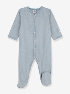 Bebé-Pijamas-Pelele para bebé de algodón bio milrayas PETIT BATEAU