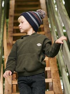 Niño-Jerséis, chaquetas de punto, sudaderas-Sudaderas-Sudadera de punto polar con capucha para niño
