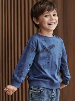 Niño-Camisetas y polos-Camisetas-Camiseta efecto sudadera con motivos "cosmos" y planeta, para niño
