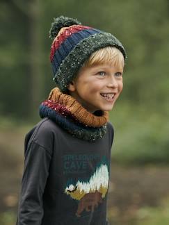 Niño-Accesorios-Sombreros, gorras-Gorro de punto con bandas a color para niño