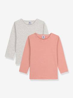 Niño-Camisetas y polos-Camisetas-Pack de 2 camisetas de manga larga - PETIT BATEAU