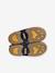 Zapatillas de casa elásticas de piel, para niño AZUL OSCURO ESTAMPADO 
