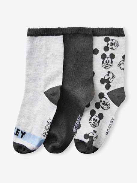 Pack de 3 pares de calcetines Disney® Mickey GRIS OSCURO LISO 