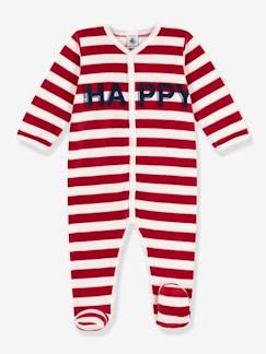 Bebé-Pijamas-Pelele de terciopelo Happy PETIT BATEAU