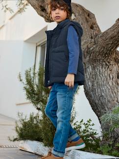 Niño-Parka sin mangas con capucha y relleno de poliéster reciclado, para niño