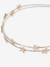 Diadema de metal para niña con motivo de estrellas beige dorado 