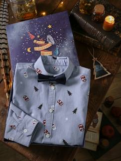 Niño-Camisas-Caja de Navidad con camisa y pajarita para niño