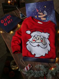 -Caja de Navidad jersey divertido y gorro para niño