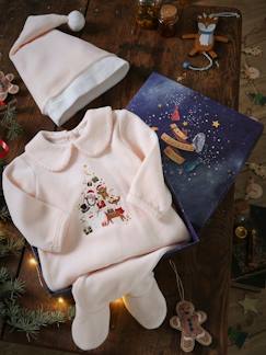 Bebé-Pijamas-Pelele de Navidad de pana, para bebé niña