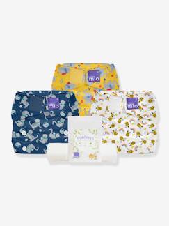 Puericultura- Cuidado del bebé- Pañales y toallitas-Miosolo pack de 3 pañales reutilizables BAMBINO MIO