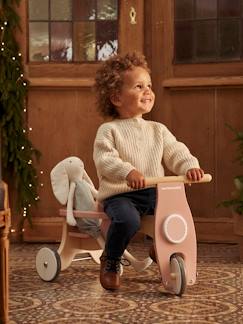 Juguetes- Primera edad-Básculas, andadores, correpasillos y cochecitos-Correpasillos + silla para muñecas de madera FSC®