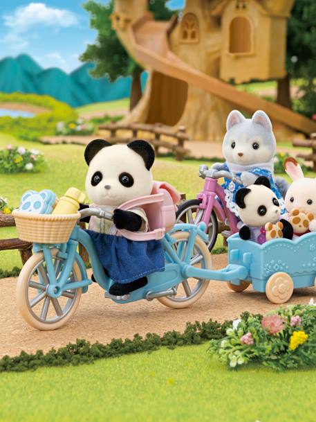 La niña Panda, su bici y su remolque - SYLVANIAN FAMILIES blanco 