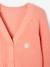Chaqueta de punto perlado para niña amarillo pálido+coral+verde sauce 