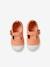 Zapatos tipo babies de lona, para bebé niña BLANCO CLARO LISO CON MOTIVOS+melocotón 