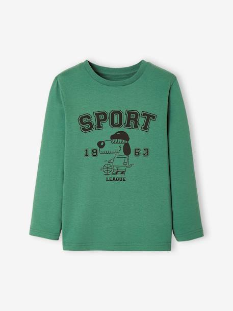 Camiseta con mensaje gráfico, para niño AMARILLO OSCURO LISO CON MOTIV+AZUL FUERTE LISO CON MOTIVOS+AZUL MEDIO LISO CON MOTIVOS+NARANJA MEDIO LISO CON MOTIVOS+verde 