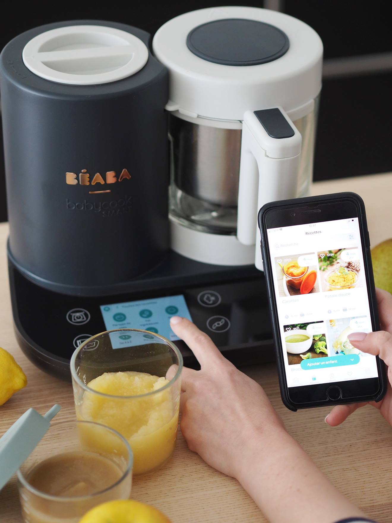 Robot de cocina online BEABA Babycook Smart gris claro liso con motivos -  Béaba
