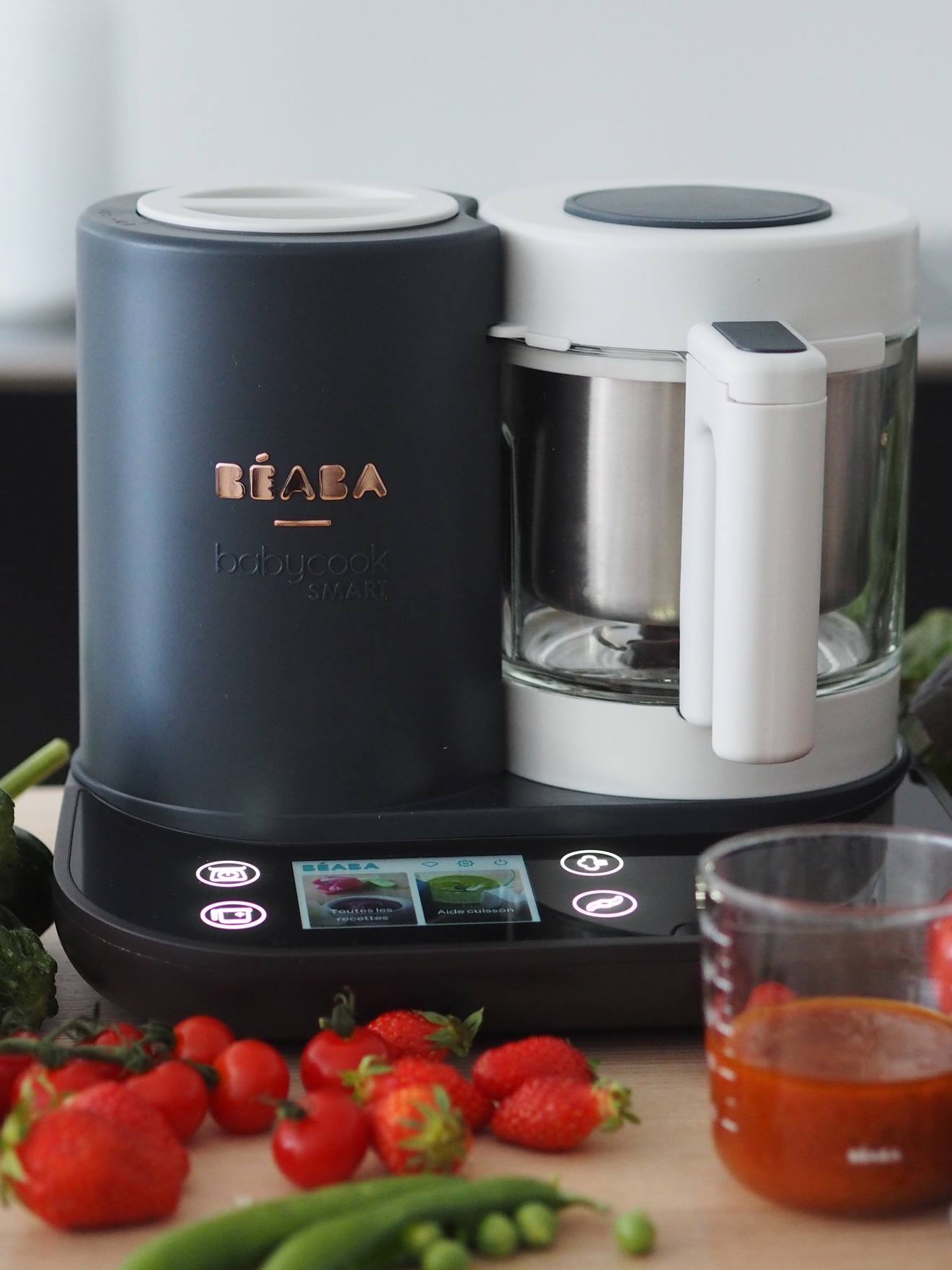 Robot de cocina online BEABA Babycook Smart gris claro liso con motivos -  Béaba