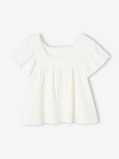 Niña-Blusa de dos tejidos para niña