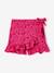 Falda?short para niña crudo+rosa frambuesa+verde 