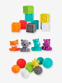 Selección baby shower-Estuche con 8 bolas, 4 animales y 8 cubos sensoriales Bluebox