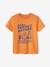 Camiseta de manga corta con mensaje niño amarillo pastel+AZUL CLARO LISO CON MOTIVOS+azul intenso+AZUL MEDIO LISO CON MOTIVOS+azul oscuro+crudo+naranja 
